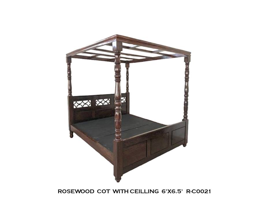 Rosewood Cot with Ceiling
