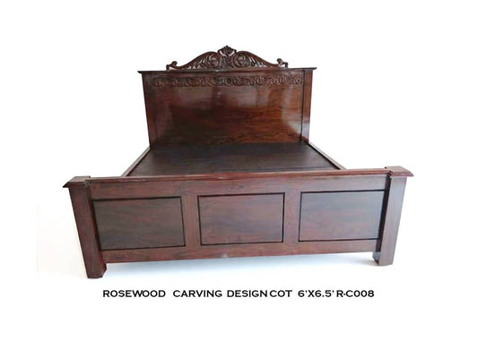 Rosewood Carving Design Cot