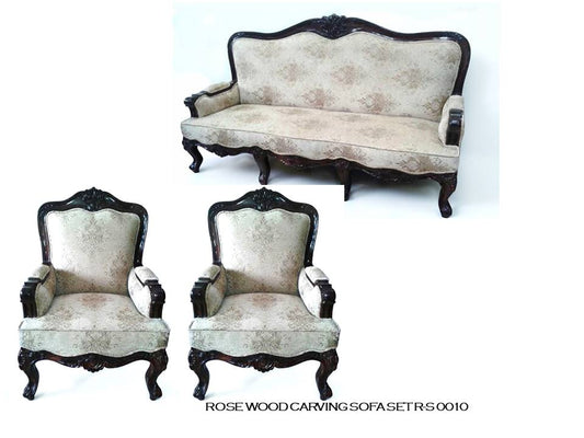 Rosewood Carved Sofa Set - (3+2)