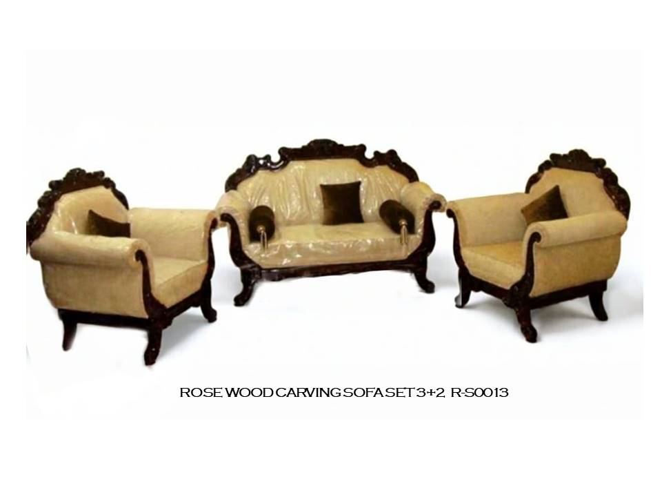 Rosewood Carved Sofa Set - (3+2)