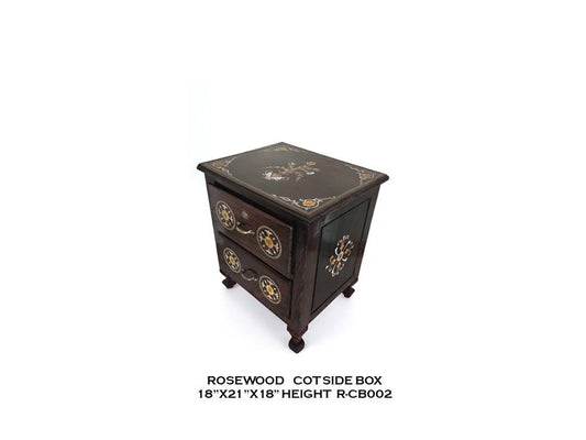 Rosewood Cot Side Box - 02