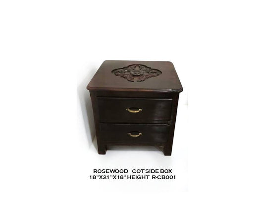 Rosewood Cot Side Box - 06