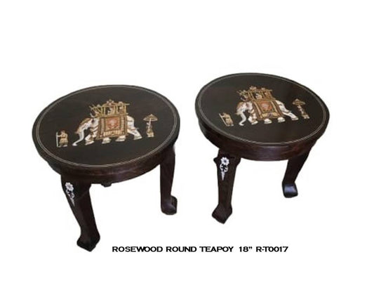 Rosewood Round Teapoy