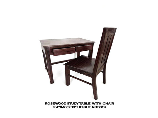 Rosewood Study Table with Chair
