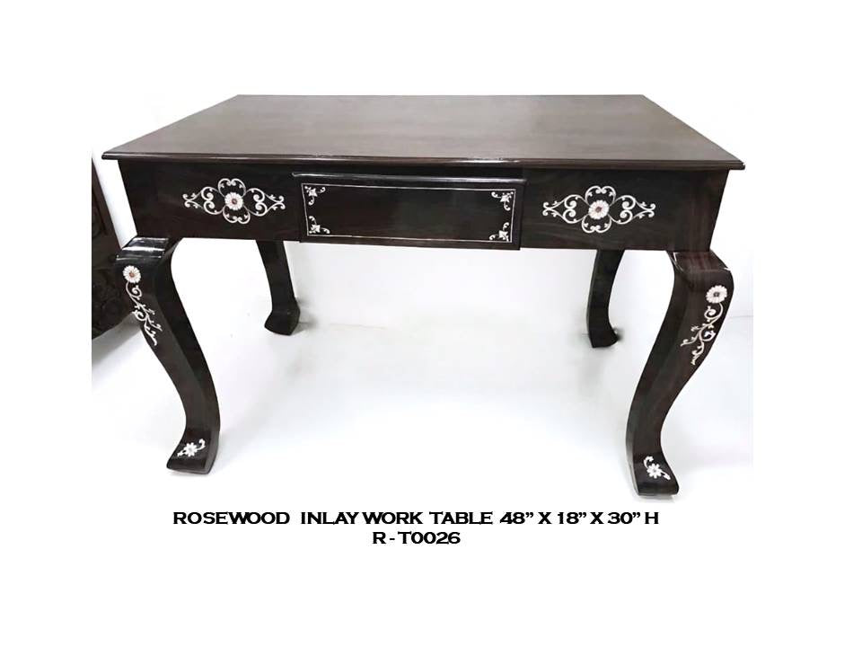 Rosewood Inlay Work Table